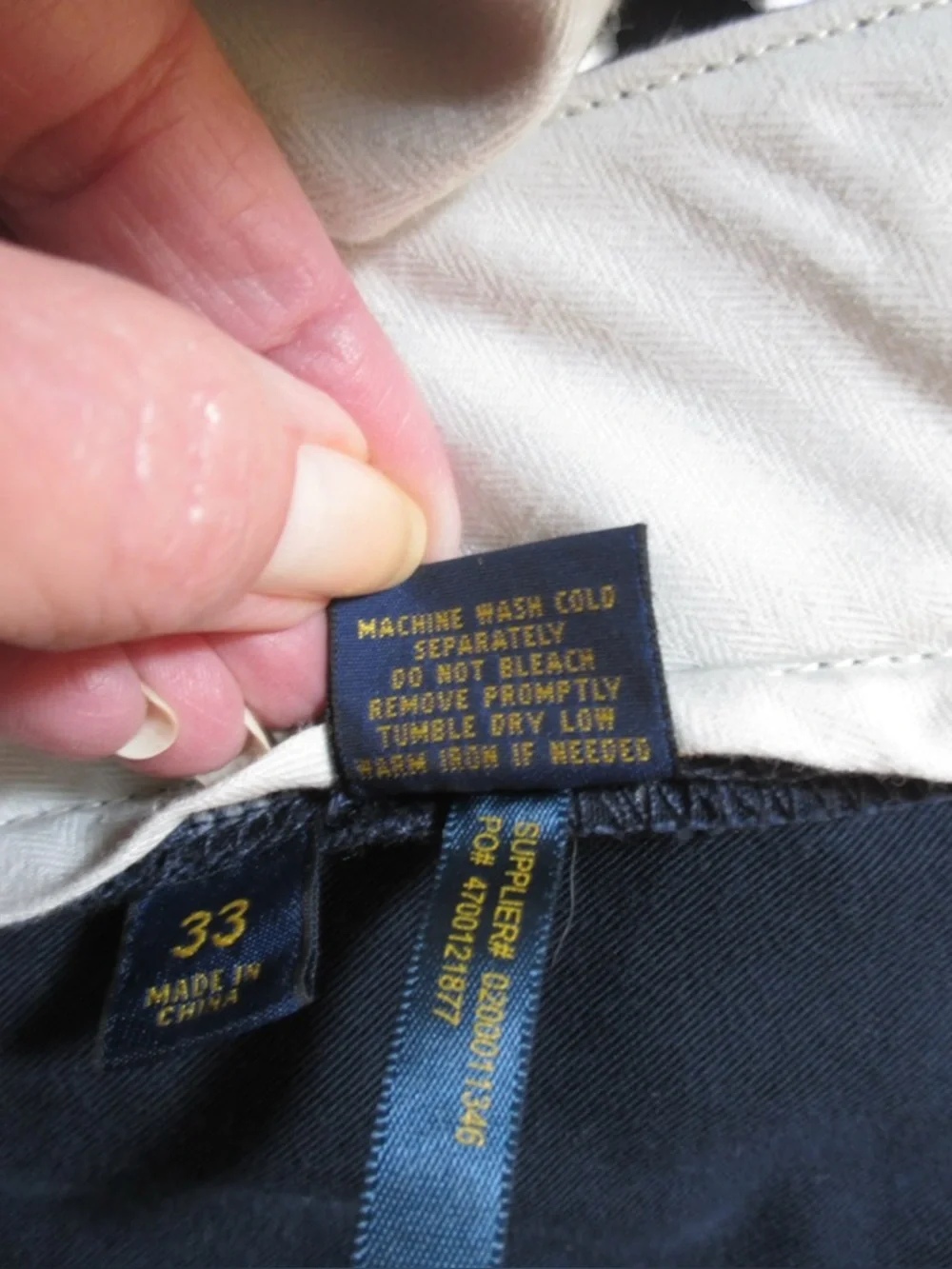 Polo Ralph Lauren Men’s Navy 100% Cotton Cargo Shorts Size 33 Classic Fit
